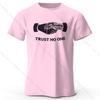 Футболка мужская Trust No One Printed из хлопка, 100% хлопок, Harajuku, свободные футболки с забавным принтом для мужчин и женщин, летние топы