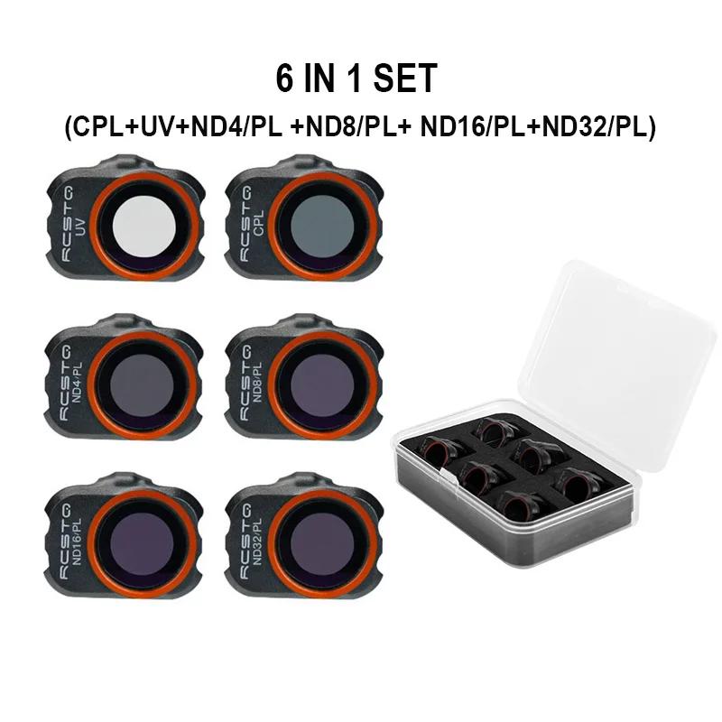 RCSTQ For DJI Mini 2/Mini 2 SE Drone Filter UV CPL ND4 ND8 ND16 ND32 ND/PL Camera Lens Filter Set for Mini SE/Mini 4K Accessorie