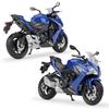 Масштаб 1/18 Welly Suzuki GSX S1000F, модель мотоцикла из сплава, литье под давлением, металлические игрушечные транспортные средства, модель мотоцикла, коллекция высокой имитации, детские подарки