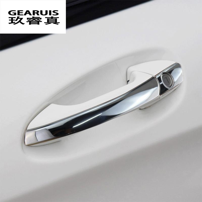 Стайлинг автомобиля для Mercedes Benz A GLA CLA Class W176 X156 C117, защитные наклейки на наружную дверную ручку из нержавеющей стали