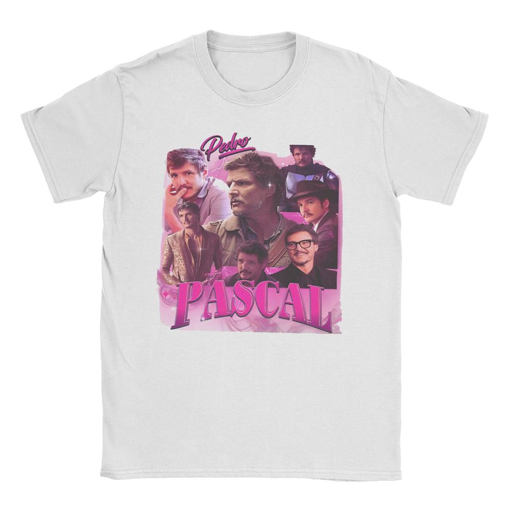 2026 Men Womens Pedro Pascal T Shirt Funny Actor Vintage 90s Pure Cotton Tops Fashion Short Sleeve Crewneck Tees New TShirts