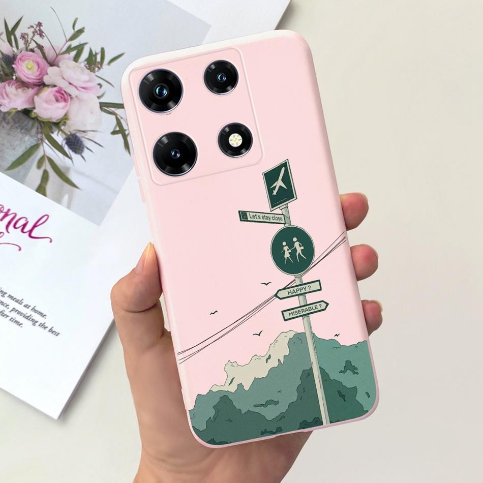 Fashion Moon Pattern Case For Infinix Note 30 Pro 30i 30 2023 Candy Color Soft Silicon Bumper For Infinix Note30 30Pro Note30i