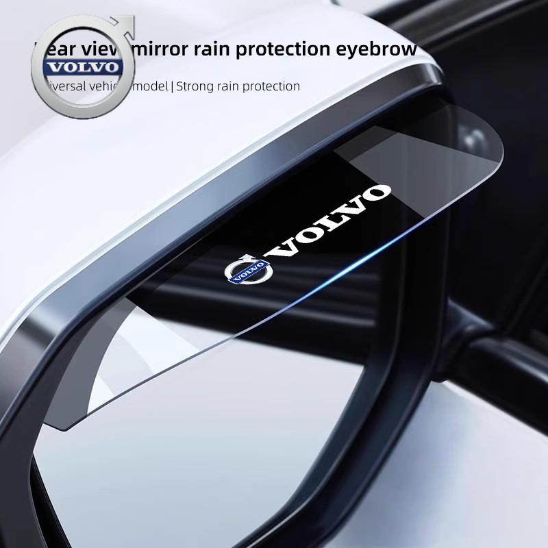 For Volvo 2Pcs Car Rearview Mirror Rain Eyebrow Rainproof Shield Accessories For Volvo XC90 V90 V60 XC60 V40 EC40 EX40 S80 S60 S