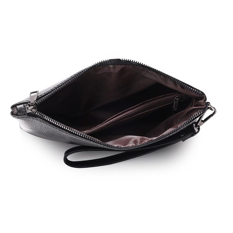 Кошелек Новая Сумка из Мягкой Кожи Мягкая Лицевая Мужская Сумка Модная Тренд Сумка