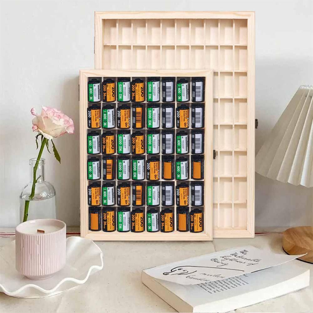 С крышкой Коробка для хранения Пылезащитный чехол Практичная стойка для хранения кассет 135-мм пленки