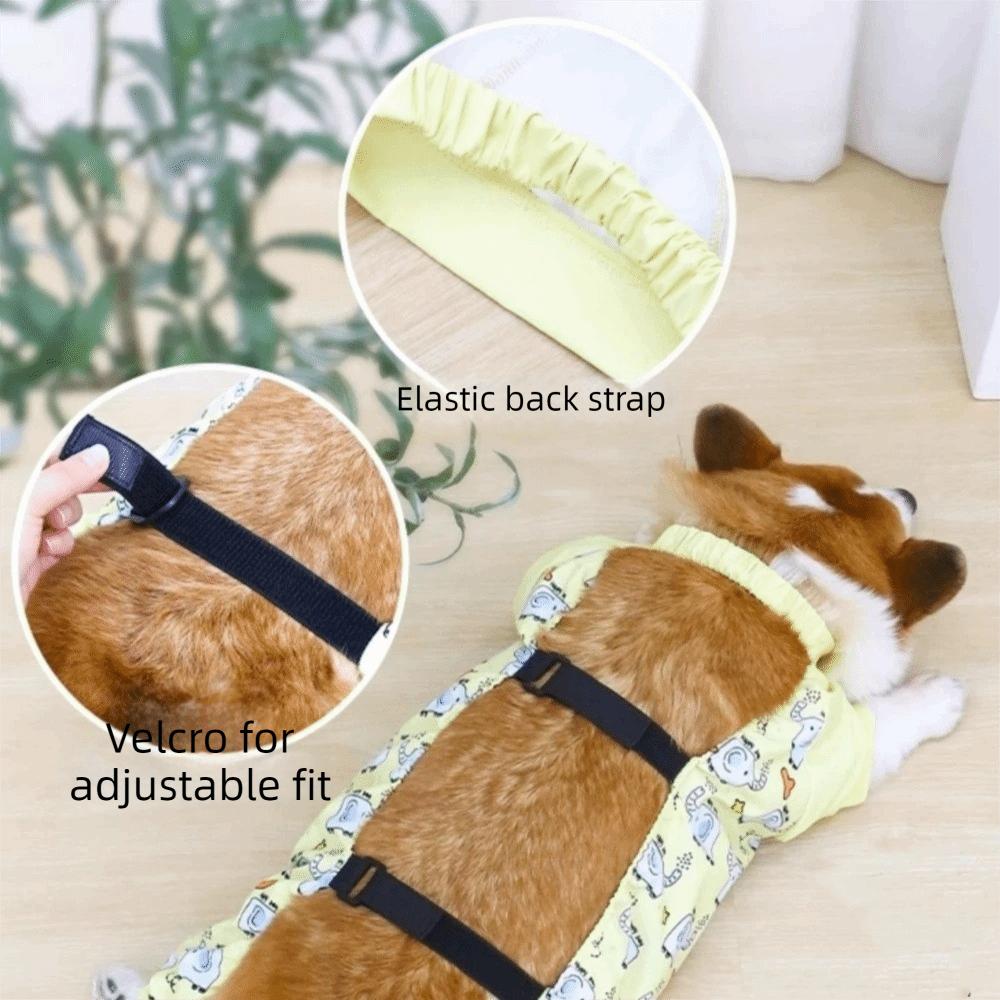 High-elasticity Dog Jumpsuit Anti-Slip Pet Strolling Pants Full Coverage Leg Covers Rainy Day