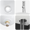 Wall Mounted Wash Basin Black 49.5 x 35 x 63 cm