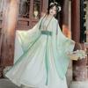 Chinese Song Dynasty Style Hanfu Women's Wear Daily Pleated Skirt Set