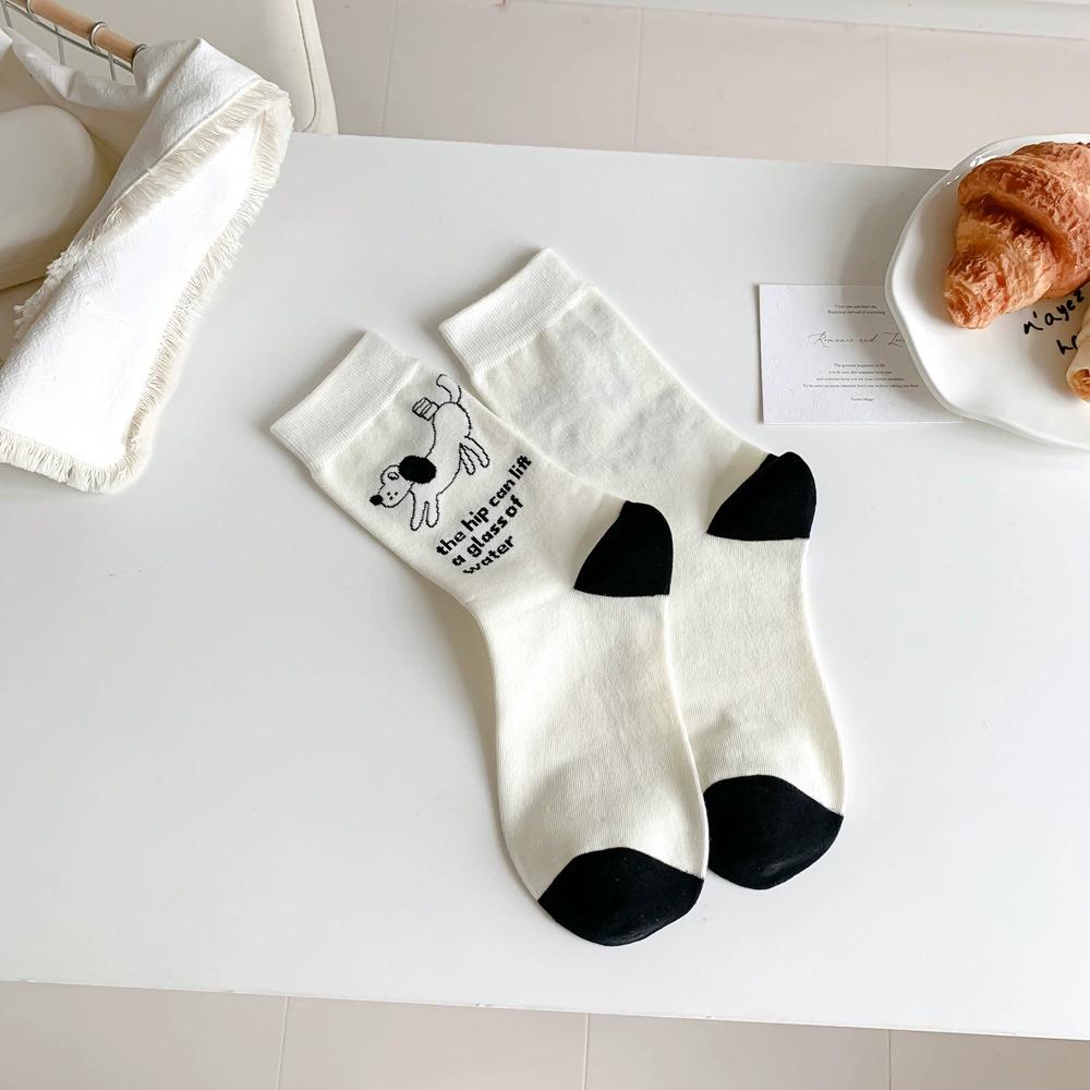 Harajuku Vintage женские носки осень зима новые трикотажные хлопковые эластичные длинные носки женские японские милые носки в горошек Kawaii Sox