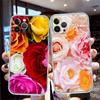 CJ17 Beautiful Roses Flower Soft Shell Transparent Phone Case for Motorola Moto G7 G8 G9 G84 G85 G73 G24 G15 Z2 Play Power Plus