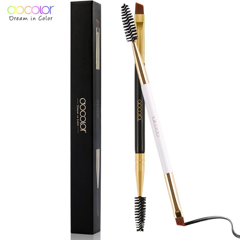 Кисть для бровей с щеточкой 2-в-1 Docolor