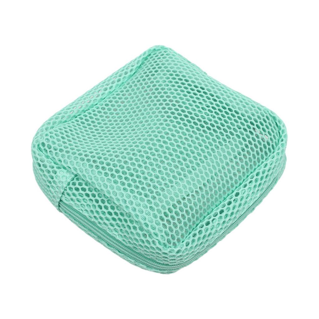 Портативная сетчатая косметичка для губной помады, сумка для хранения ключей, квадратный кошелек на молнии карамельного цвета, держатель для гигиенических салфеток