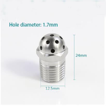 1/4" BSP Male Thread 304 Stainless Steel Spraying Nozzle Washing Sprinkler Head Round Head for Washing Cleaning Cooling
