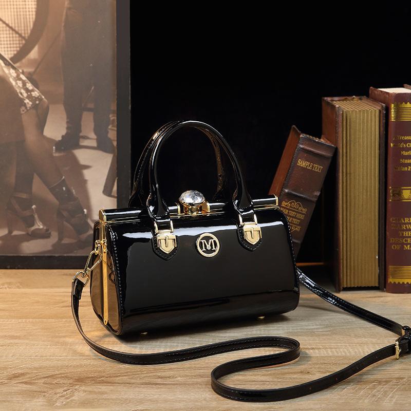 Новая модная простая сумка из натуральной лакированной кожи