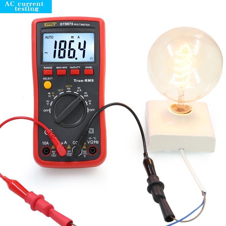 SZBJ DT9975 Высокоточный True RMS электрический цифровой мультиметр, многофункциональный универсальный измеритель, измеритель конденсаторов