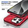 For iPhone 15 Pro Case Anti-fall TPU+PC Phone Cover with Metal Bracket