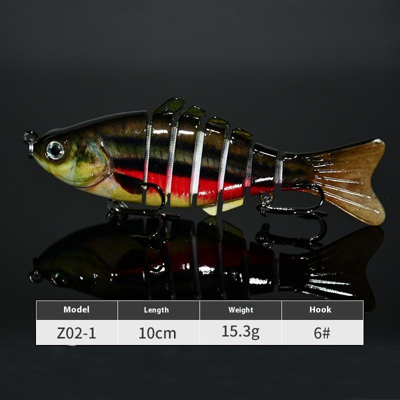 7 10 см многосекционная приманка пластиковая жесткая приманка поддельная приманка имитация бионической пресноводной приманки Luya