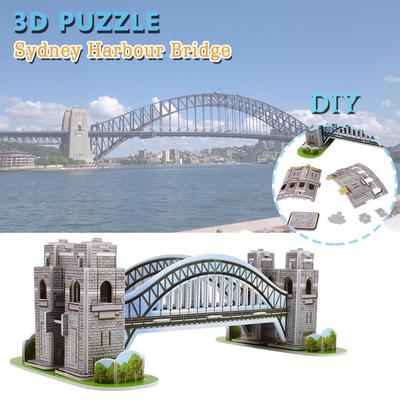 3D головоломка, Сиднейский мост Харбор-Бридж, мир, архитектурная головоломка, модель здания, комплект для детей, игрушки, подарки