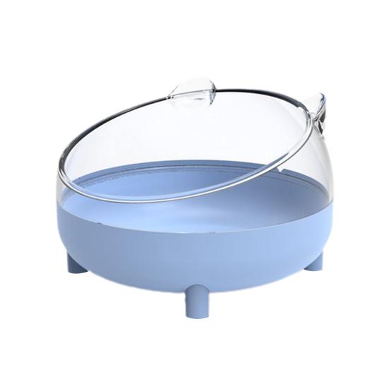 Ванна для хомяка, устойчивая к падению, симпатичная форма, легко моется, панорамная, прозрачная, большая подставка, двойного назначения.