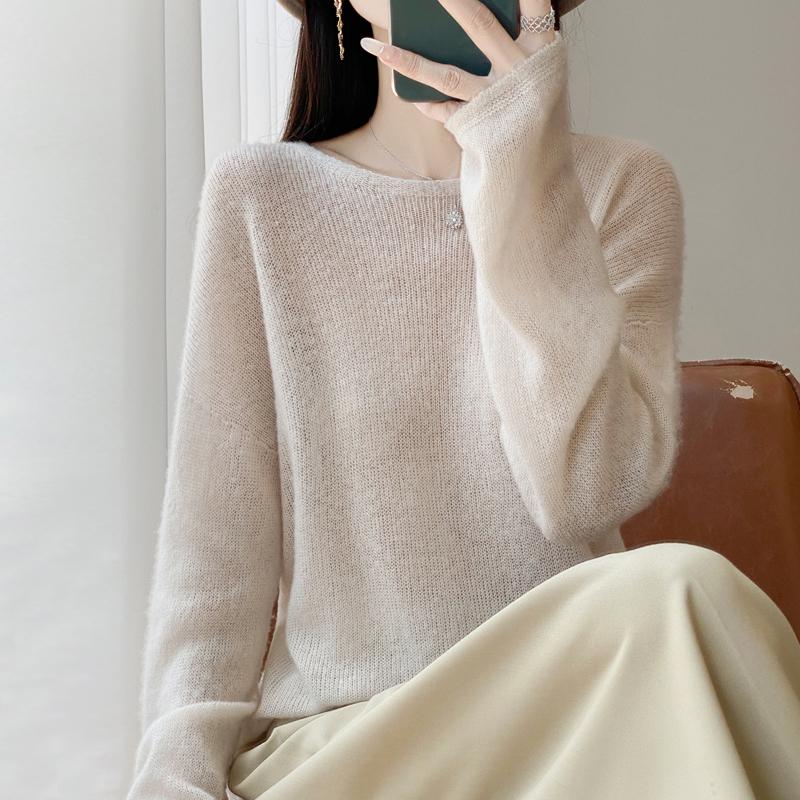 Женский кашемировый свитер Qinghe кашемир 30% кашемир 70% шерсть осенне-зимний пуловер теплый и модный