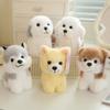 Cute Puppy Dog Pendant Plush Toy Doll Pomeranian Husky Doll Girl Bag Keychain Small Pendant