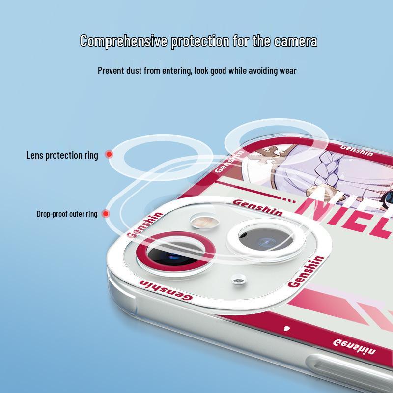 Чехол для iPhone 17 Genshin Impact - Мультяшный дизайн Венти и Кли для Apple 16/15