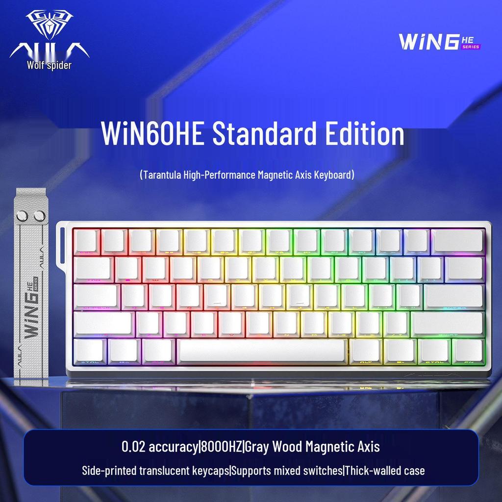 Магнитная ось RGB Механическая игровая клавиатура Wolfspider WiN60/68HE