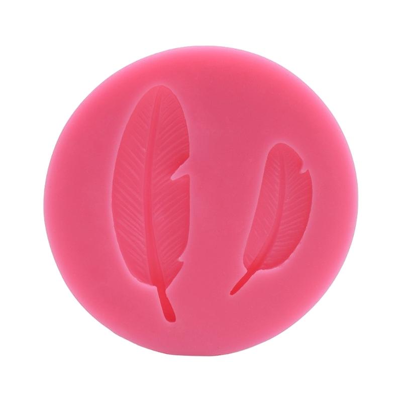 Feather Texture Silicone Mold Chocolate Cake Mold Vegetable Candy Dessert Mold