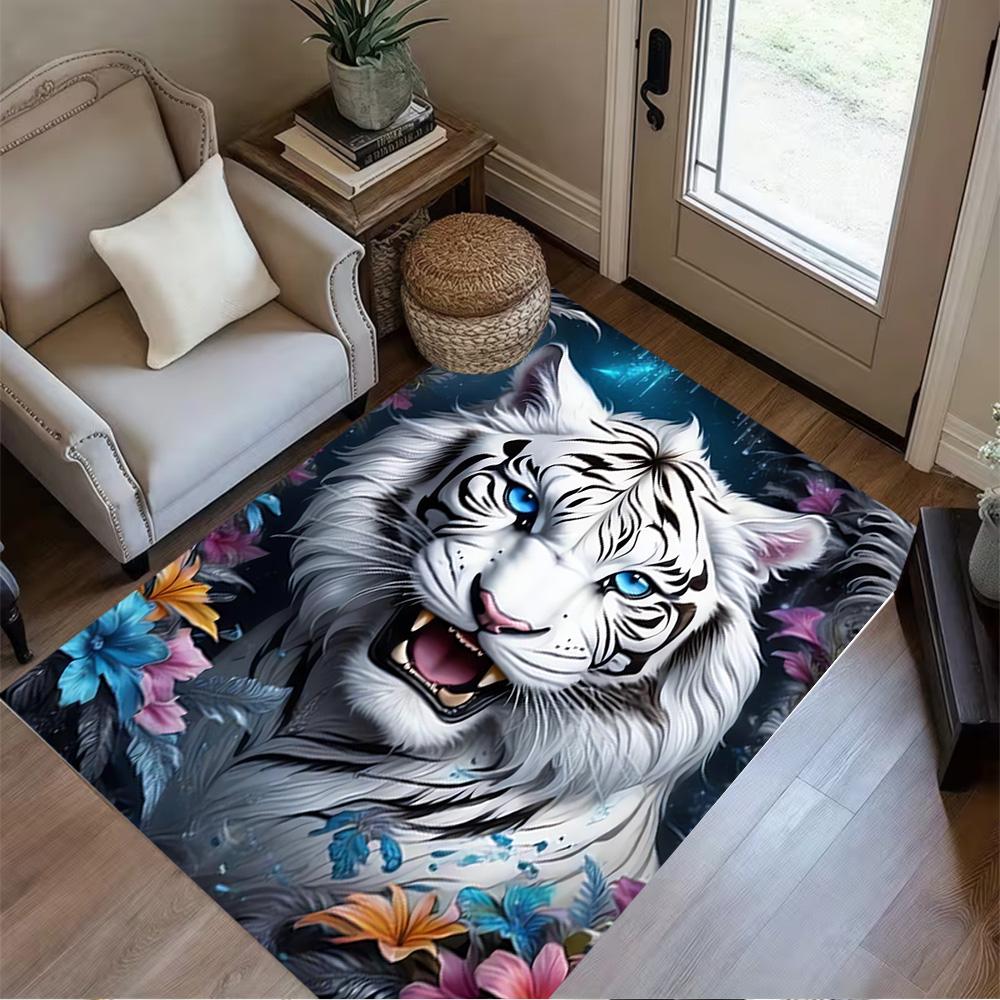 1pc home carpet tiger butterflies design for office decor bedroom gift living room