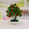 1Pc Potted Artificial Fruit Tree Bonsai Stage Garden Wedding Party Decor Props