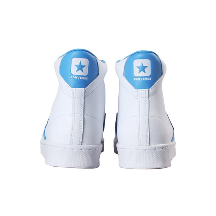 Кожаные Converse Hi 'Бело-синие' 166813C