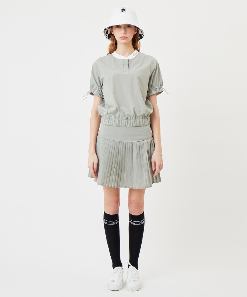 AVEN Shirred Short Sleeve Anorak Mint