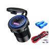 60W USB Car Charger PD Type C QC 3.0 Fast Charging Power With Switch USB Car Charger Universal Motorcycle Car Truck RV ATV Boat