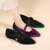Retro Women's Shoes Pointed  New French Soft Leather Small Fragrant Style Single Shoes Women's Soft Sole Flat Shoes
