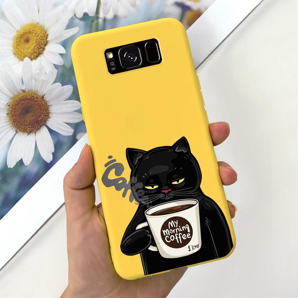 For Samsung Galaxy S8+ 6.2" Case Space Planet Cute Cat Soft Silicone Cover For Samsung S8+ S8 Plus S8 Bumper Phone Case Fundas