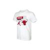 Мужская белая футболка Air Chicago Bulls с баскетбольным спортивным принтом, круглым вырезом и коротким рукавом DA6611-100