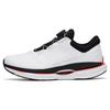 Comfortable Daily Shock Absorbing Non-Slip Wear-Resistant Low-Top Running Shoes Men Sneaker White Black Silver 112315581A-5