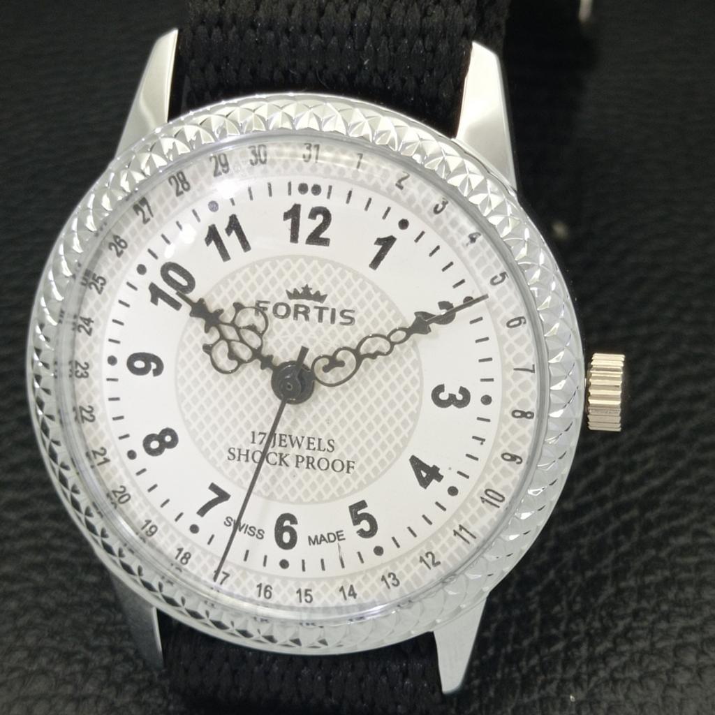 ВОССТАНОВЛЕННЫЕ ШВЕЙЦАРСКИЕ МУЖСКИЕ ЧАСЫ С РУЧНЫМ ЗАВОДОМ, БЕЛЫЙ ЦИФЕРБЛАТ a431625-2 R108-a431625