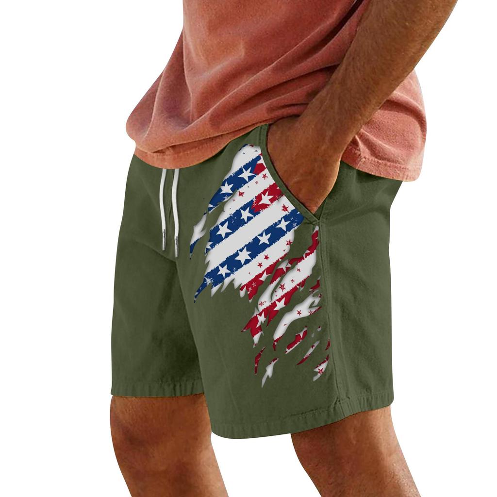 Мужские летние большие повседневные свободные спортивные брюки пляжные шорты