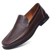 Summer Men's Perforated Leather Shoes Genuine Leather Loafers Men Footwear Formal Shoes Men Dress Shoes Breath Driving Moccasins