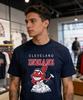 Новая рубашка Cleveland Indians Chief Wahoo est 1959 Подарок S-234XL Темно-синяя Хлопковая
