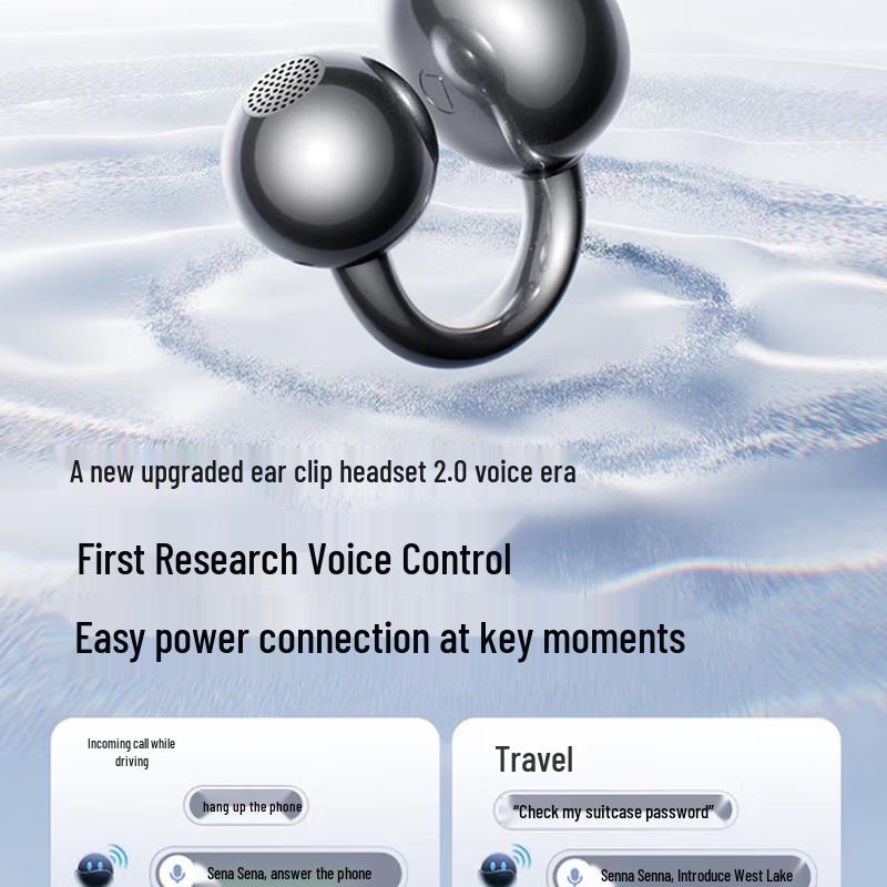 SANAG S7S Ultra Ear-Clip AI Translation Wireless Headset