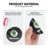 HGWE4 2Pcs Car Coaster Water Cup Anti-slip Pad Mat For Skoda Kamiq MK3 Roomster Rapid Kodiaq Karoq Fabia Enyaq