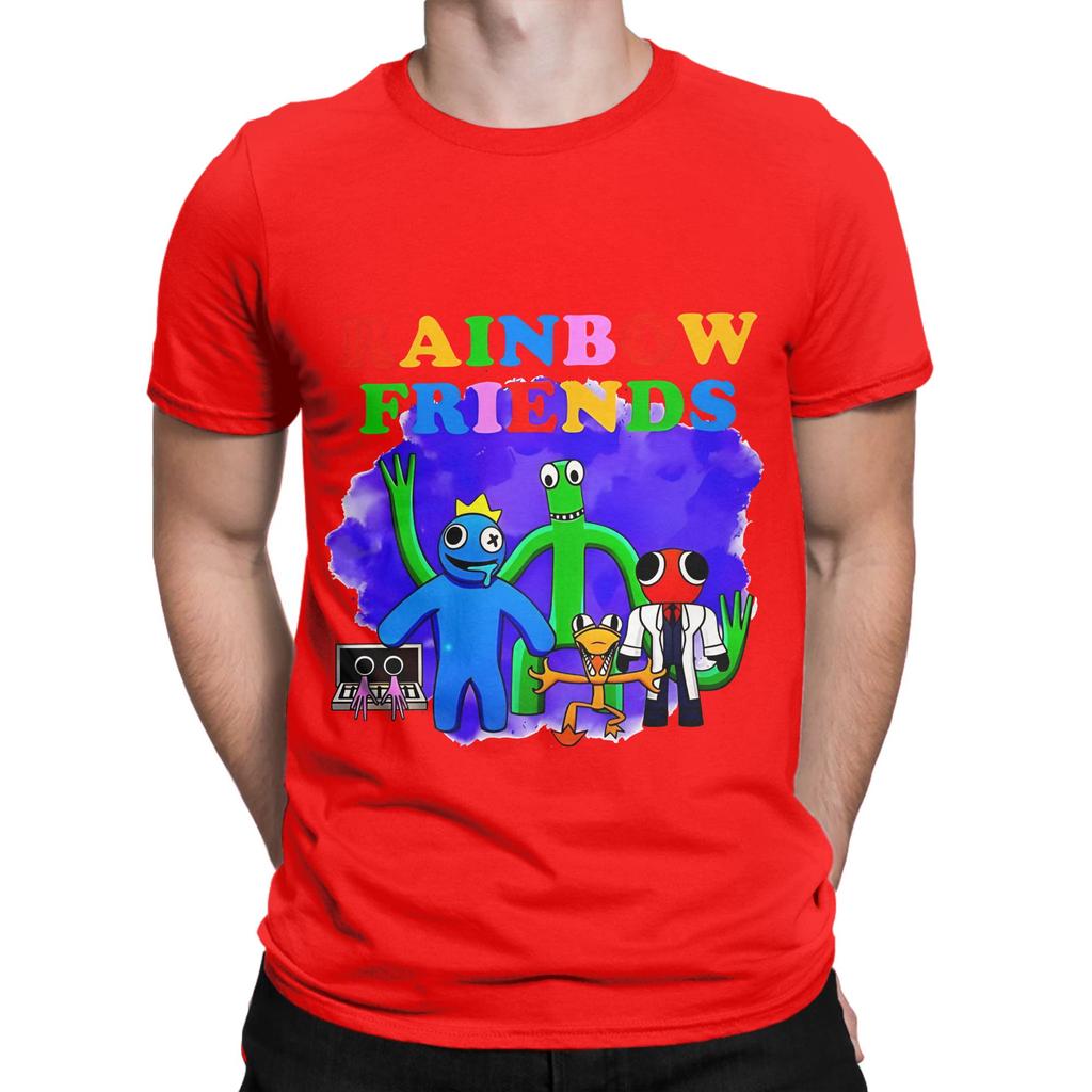 Rainbow Gaming Friends Garten Of Banban Characters Novelty 100 Cotton TShirt Rainbow Gaming Friends Tees Tops For Unisex