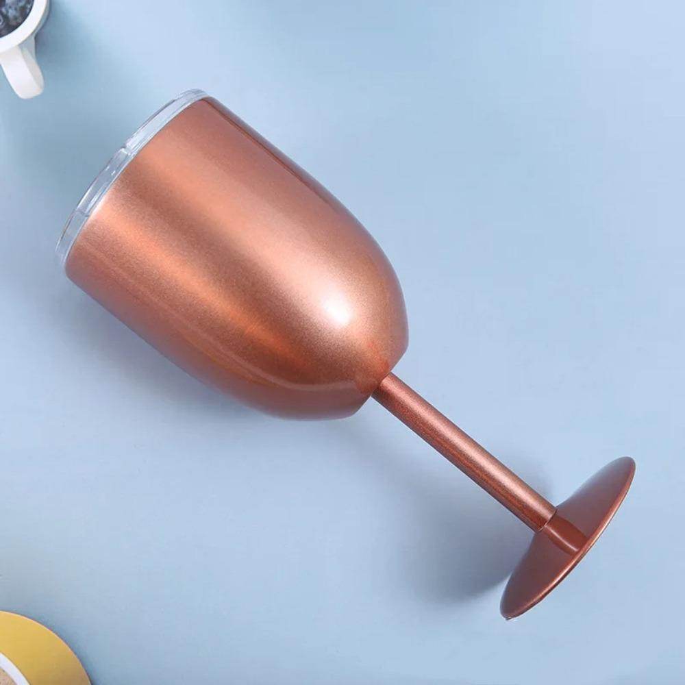 Double Walled Metal Wine Glass Stainless Steel Cocktail Mug New Red Wine Cup