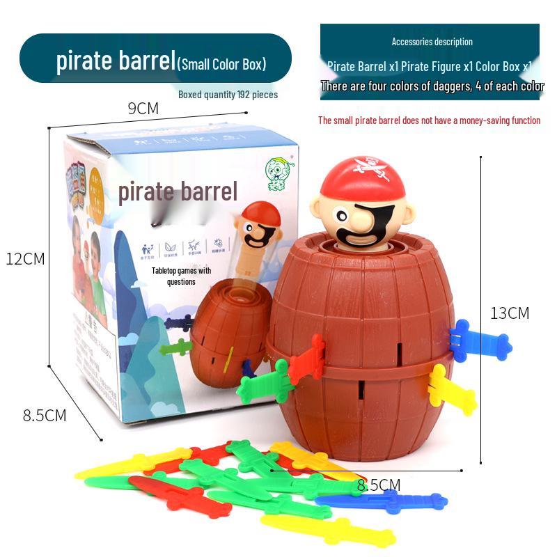 Pirate Barrel Kids' Interactive Toy - Insert Sword Game & Prank