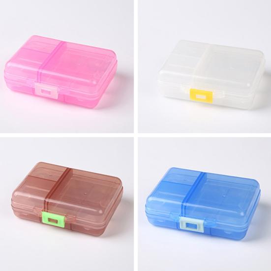 Коробка для таблеток многоразовая, устойчивая к трещинам, разделенная на влагостойкие классифицированные таблетки, прозрачная двухслойная с крышкой, аптечка для путешествий