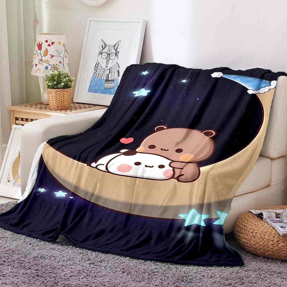 Moon Night Flannel Blanket Throw Blanket Soft Warm Sofa Bed Camping Car home Decor Unique Christmas Gift C930226