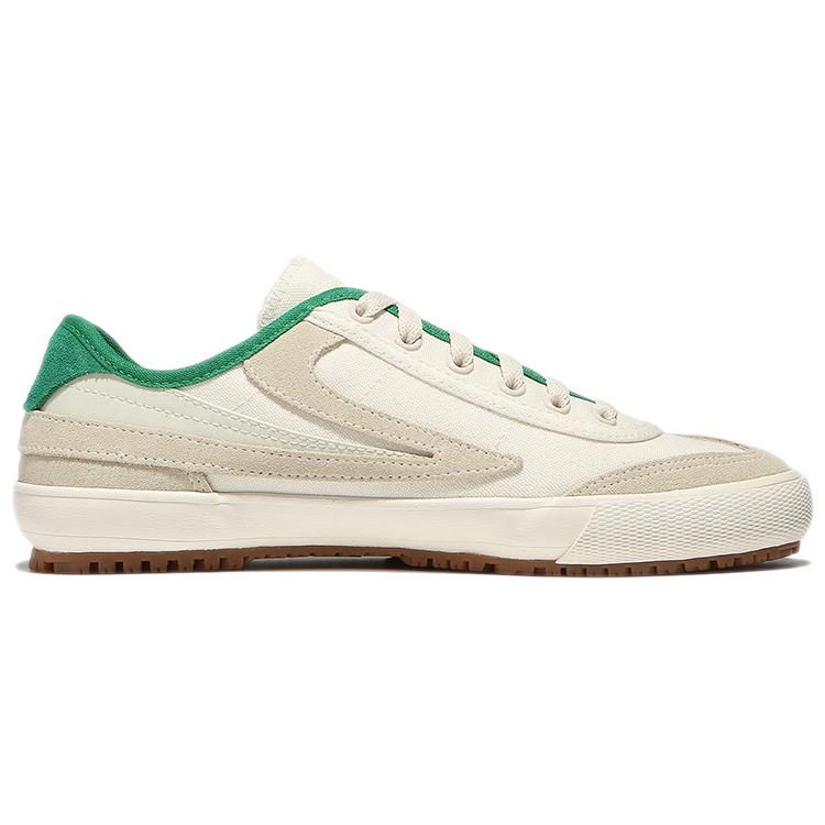 Fila Нескользящие Устойчивые к истиранию Низкие Кеды для Скейтборда Унисекс Кремово-Зеленые 1XM01594D_920