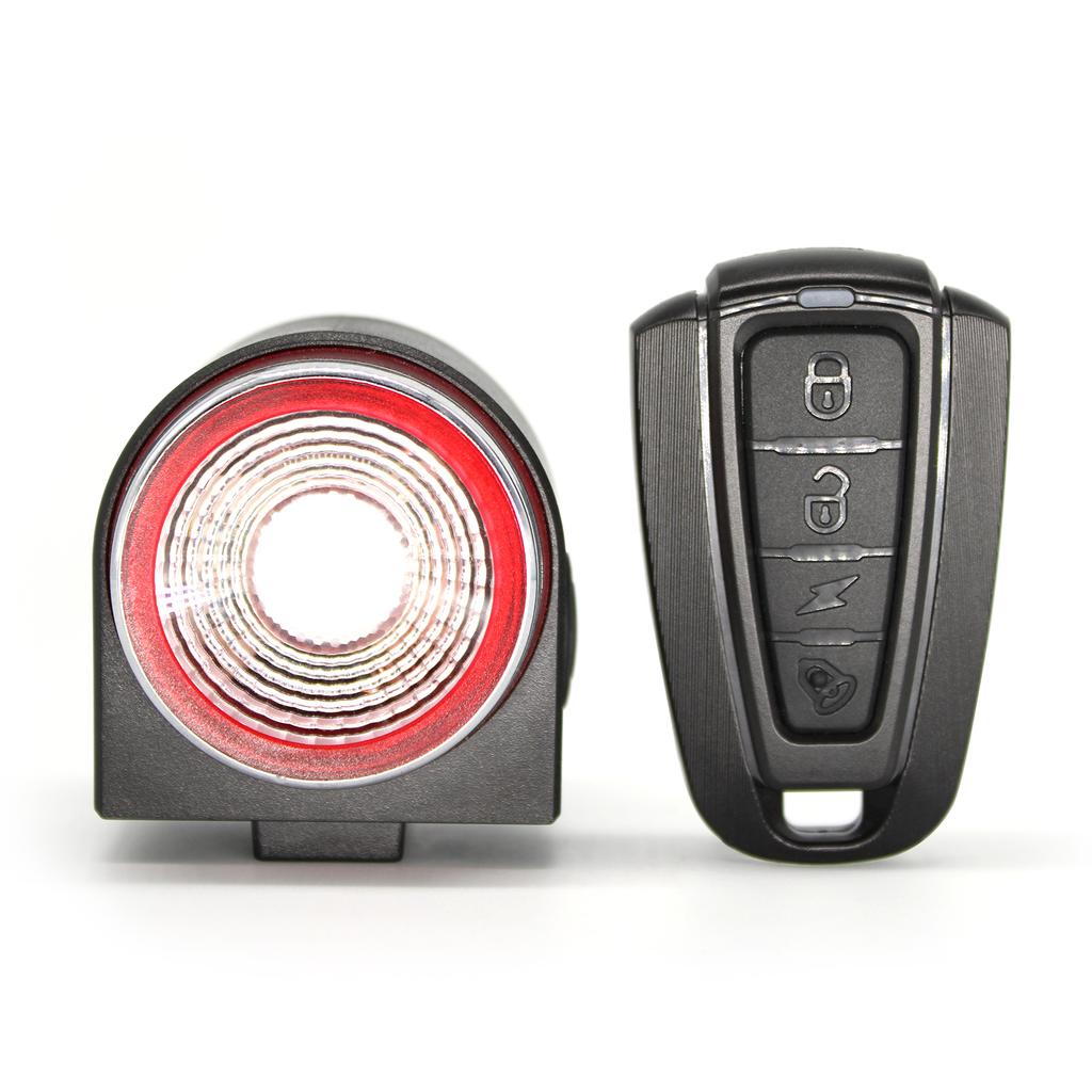 Anti-theft Bike Alarm Rear Light Wireless Remote Control Bicycle Taillight Waterproof Smart Cycling